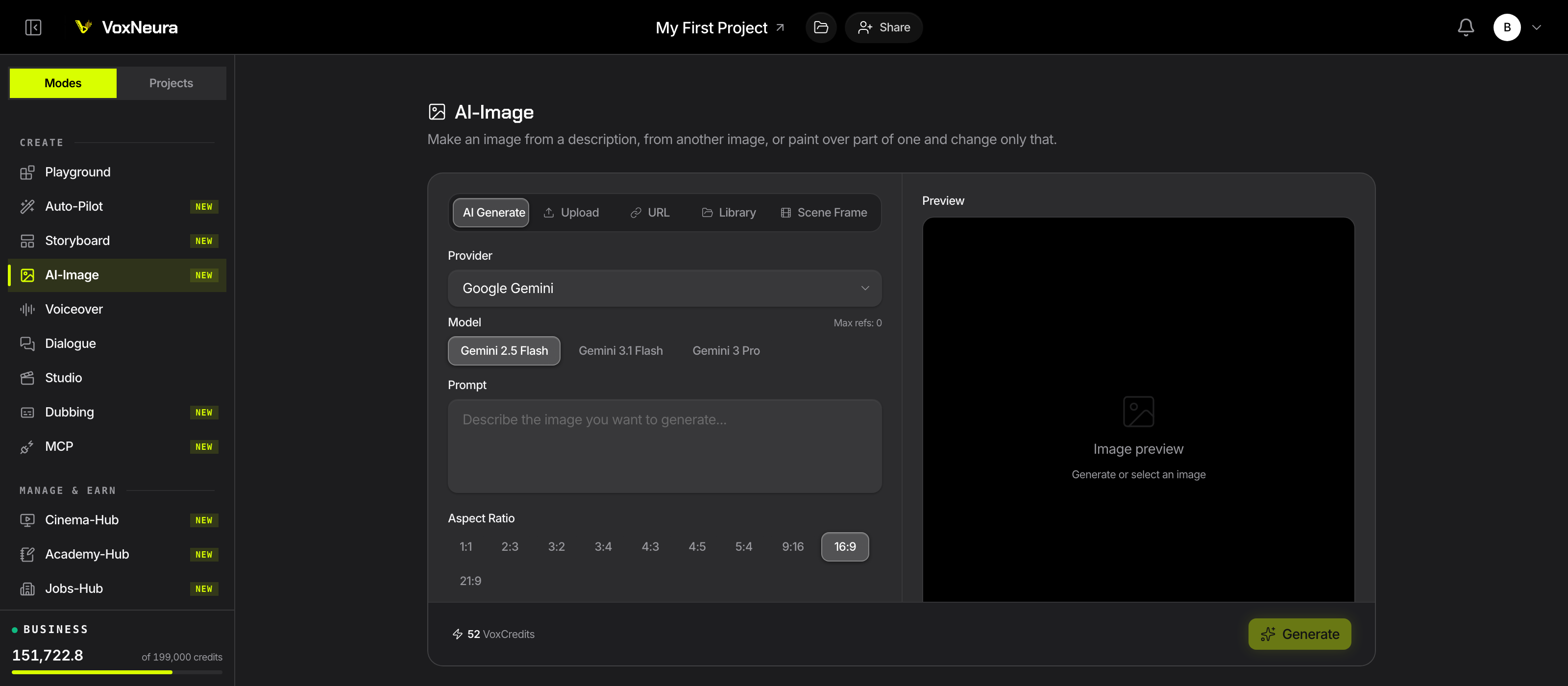 VoxNeura AI-Image interface